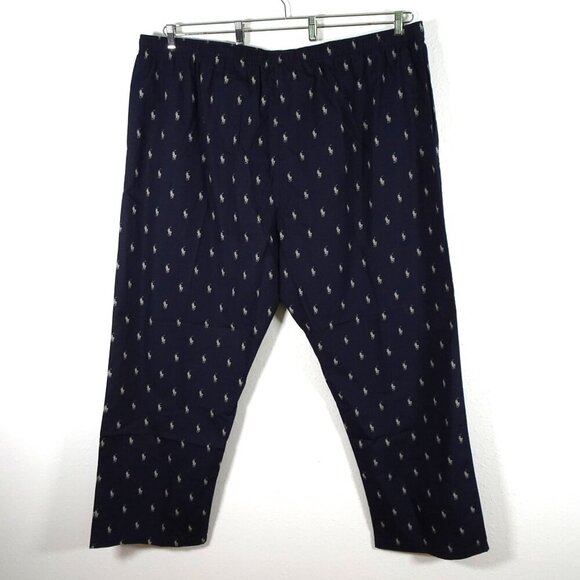 Polo Ralph Lauren Pajama Pants Big Men's Size 4XT Blue Lounge Leisure Logo - Picture 4 of 11